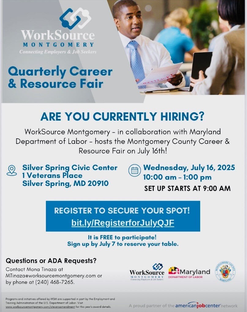 Join the Career and Resource Fair: Empowering Federal Workers and Job Seekers July 16 in Silver Spring