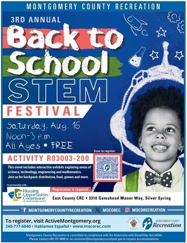 Third Annual Back-To-School STEM Festival 1 Month Away 
