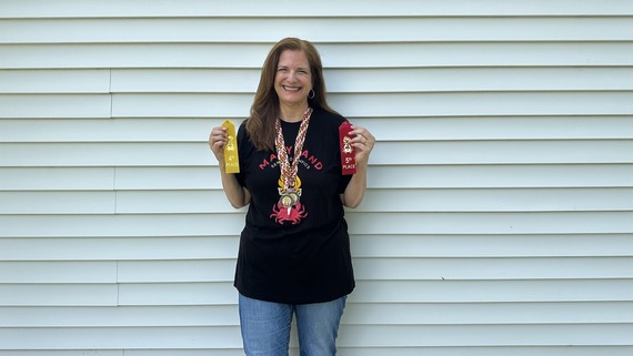 Jazzlyn Flores with medals