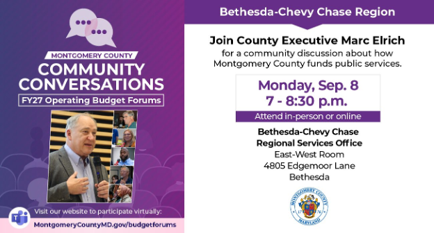 First Community Conversation on Fiscal Year 2027 Operating Budget Set for Monday, Sept. 8