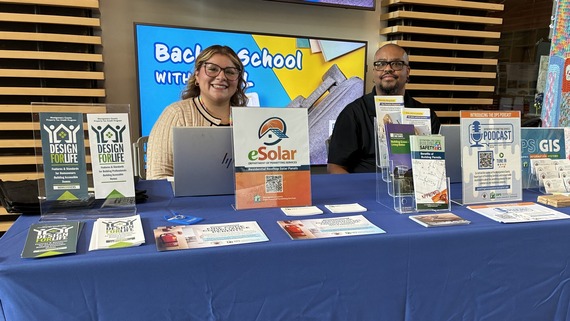 dps outreach staff at an event at the wheaton recreation center 