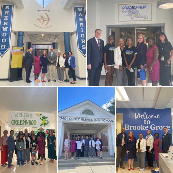 Councilmember Luedtke visits several schools across District 7. 