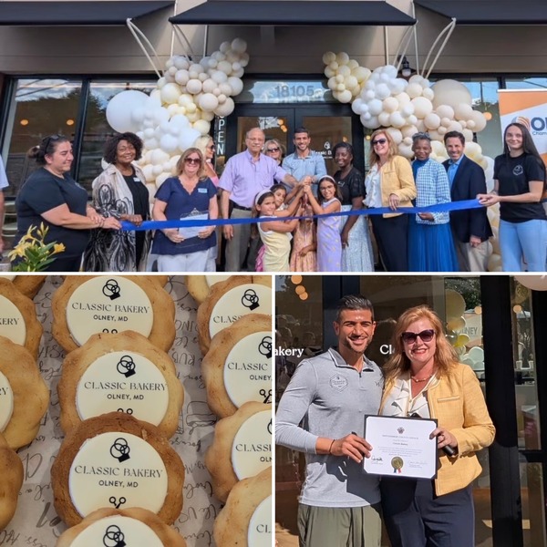 Councilmember Luedtke attends the grand opening of Classic Bakery in Olney. 