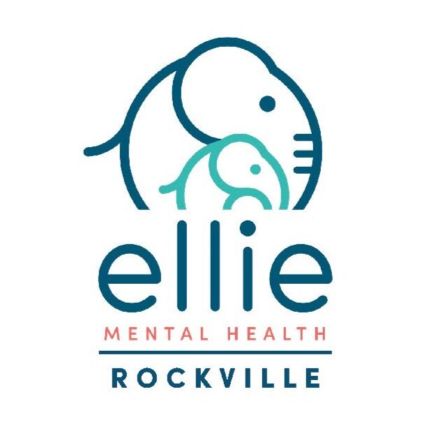 Ellie Mental Health logo with two elephants.