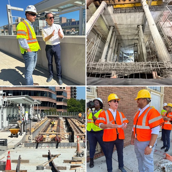 Purple line tour at the Silver Spring Station
