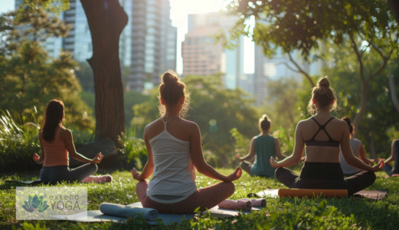 yoga in the park