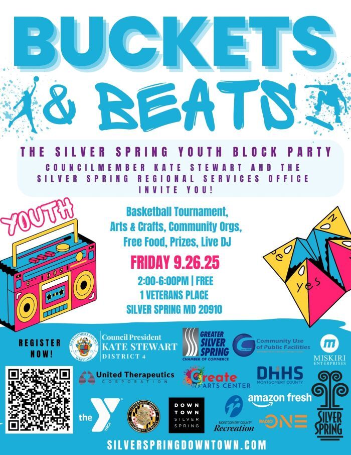 Event flyer for Buckets & Beats. 