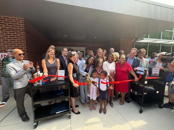 Takoma Park Library ribbon cutting.