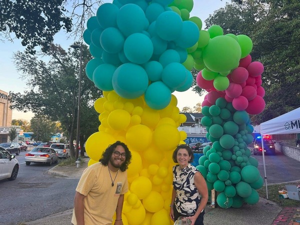 Council President Stewart attending the Long Branch Festival 