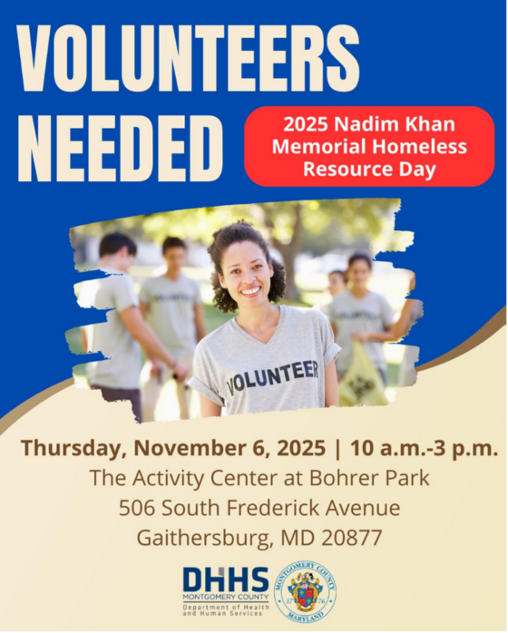 Volunteers Needed for Nadim Khan Memorial Homeless Resource Day on Nov. 6