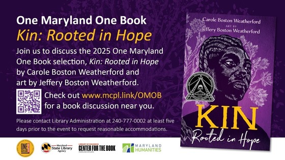 Montgomery County Public Libraries Invites Residents to Read, Reflect and Connect Through ‘One Maryland One Book’