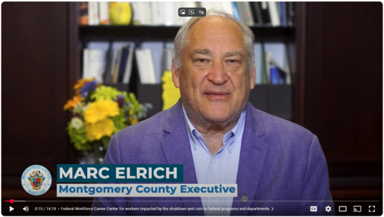 Message from the County Executive Marc Elrich