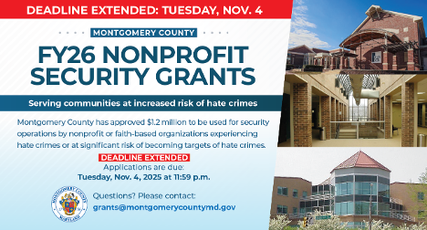 Opportunity to Apply for Fiscal Year 2026 Nonprofit Security Grant Money Extended to Tuesday, Nov. 4 
