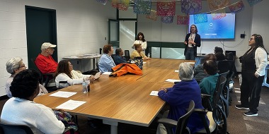 Seniors at film screening in Long Branch