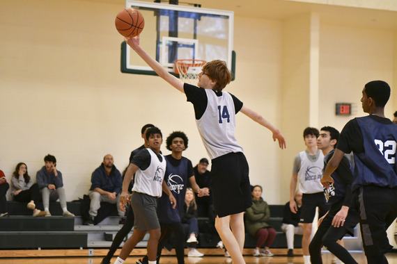 Youth Basketball layup