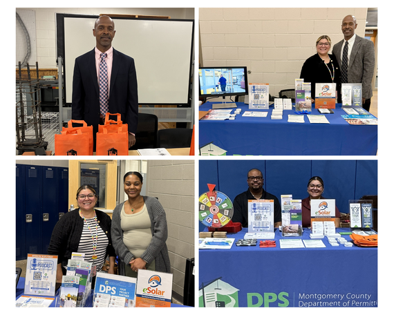 collage with photos of outreach around the County 