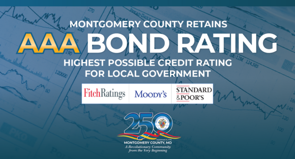 Graphic announcing Montgomery County retains its AAA bond rating.