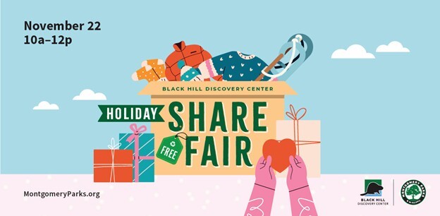 Browse, Claim, or Donate Items at the Holiday Share Fair at Black Hill on Saturday, Nov. 22
