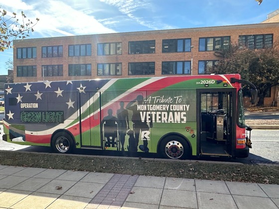 Montgomery County Department of Transportation (MCDOT) to Unveil ‘Operation Green Light’ Themed Ride On Bus Honoring Veterans on Monday, Nov. 10