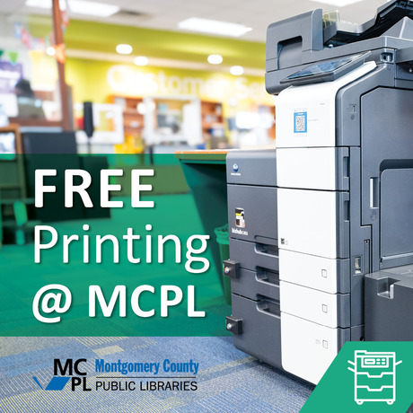 Free Printing and Copying at MCPL