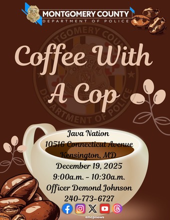 2D Coffee with a Cop Flyer