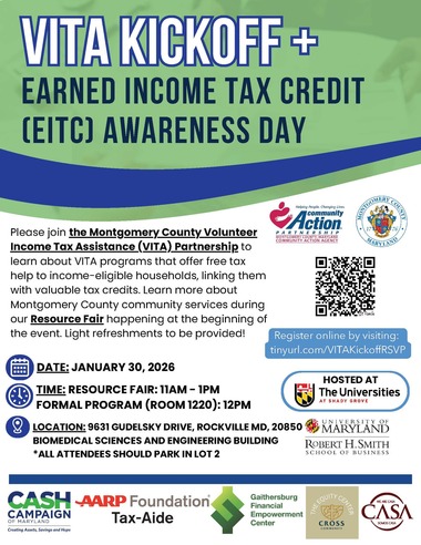 VITA Tax Kick-Off Registration Flyer 