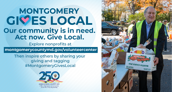 Montgomery County Encourages Residents to ‘Give Local’ This Holiday Season and Beyond 