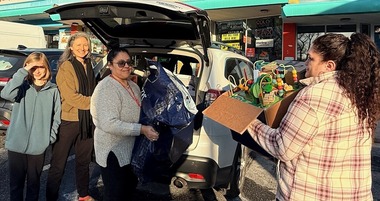 Donations of clothing received at the TESS Community Action Center. 
