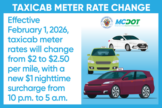 Taxicab Meter Rate to Change Beginning February 1, 2026 