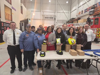 CM Stewart and county representatives with the Diaz family