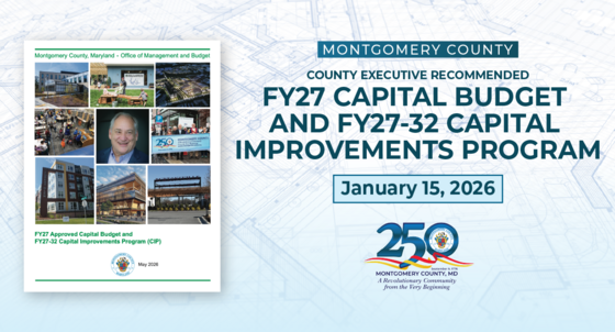 Montgomery County Executive Marc Elrich Releases Recommended Fiscal Year 2027 Capital Budget and Fiscal Year 2027-2032 Capital Improvements Program 