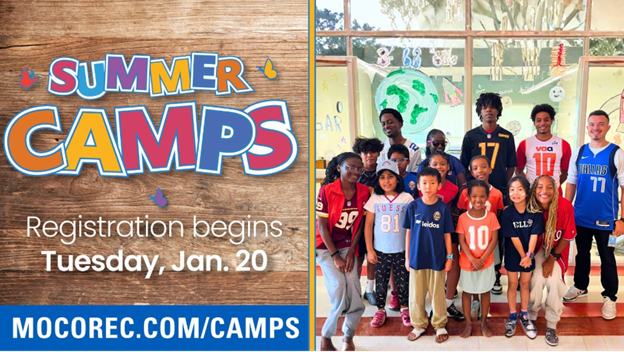 Montgomery County Recreation's Summer Camp Registration Opens Jan. 20 