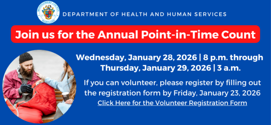 Montgomery County Seeks Volunteers for Jan. 28 ‘Point-in-Time’ Homeless Count