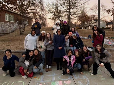 CM Stewart with girl scouts
