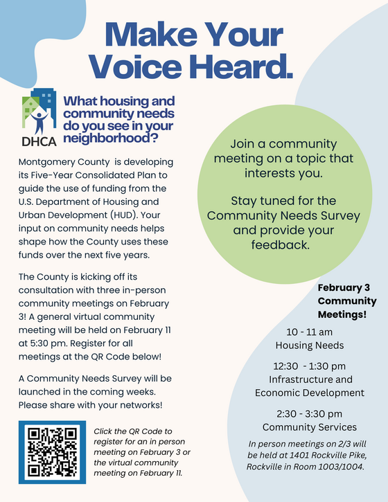 DHCA Community Invitation English Flyer