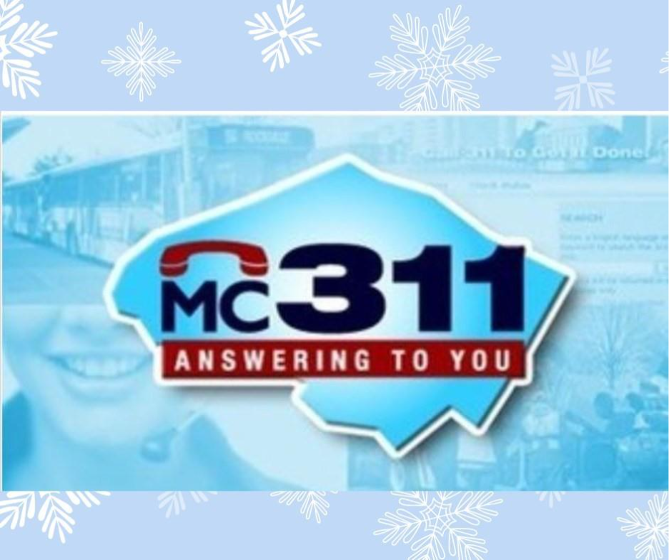 MC 311 Handles Mountain of Calls Following Winter Storm 