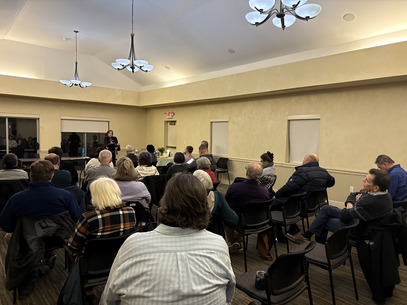 CM Stewart at the Parkside Condos Town Hall