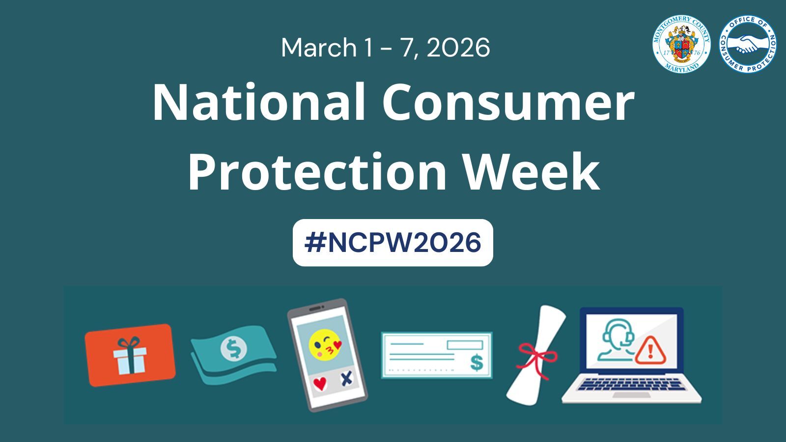 National Consumer Protection Week 2026 English Graphic