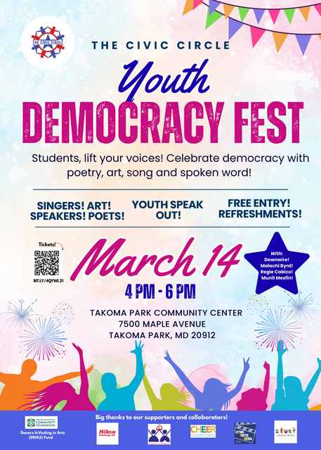 Civic Circle's Youth Democracy Fest flyer