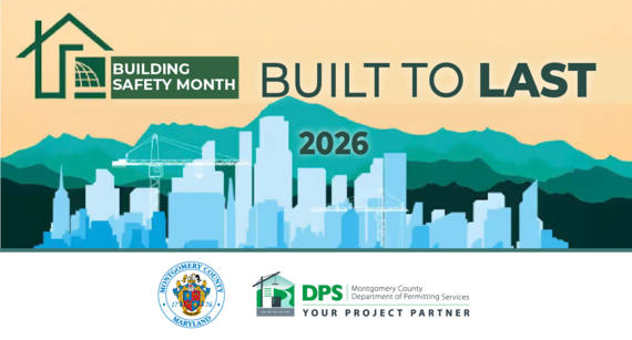 building safety  month graphic for 2026 campaign "Built to Last" 