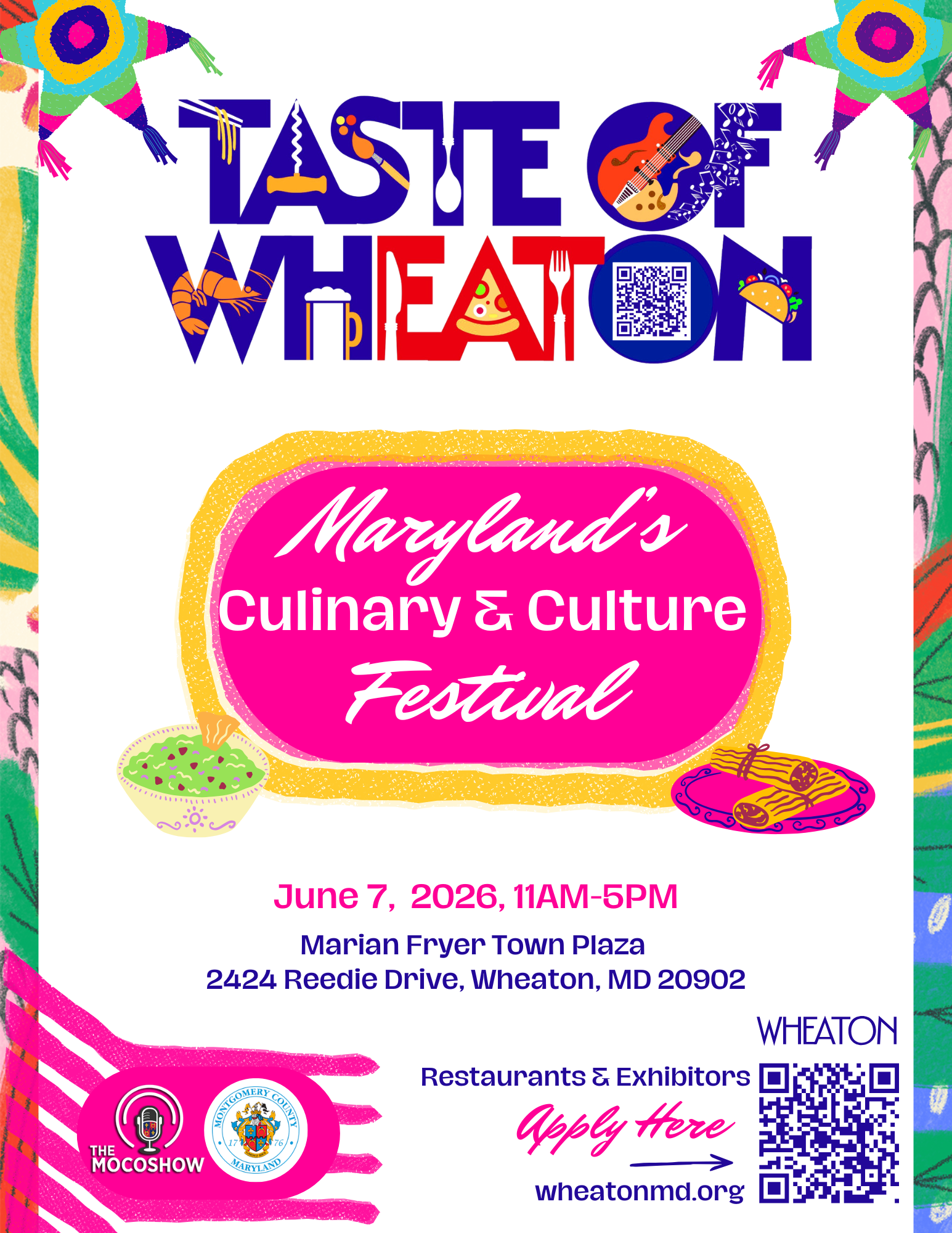 Taste of  Wheaton Applications Press Release Graphic - English Version