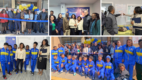esyda ribbon cutting collage