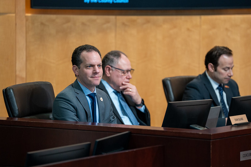 Councilmember Glass observes Council session