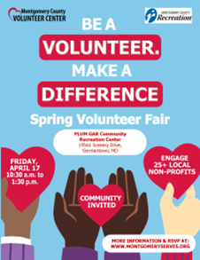 Join Us for the Spring Volunteer Fair on Friday, April 17