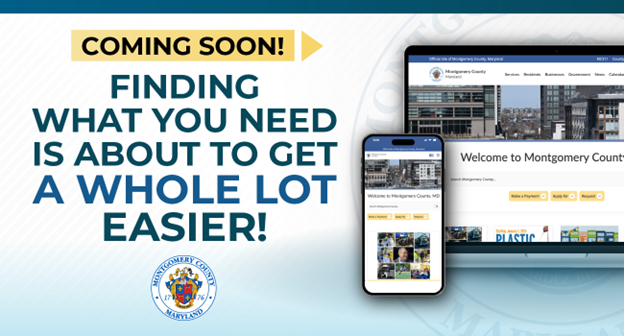 Montgomery County Government to Launch New and Improved Website April 20