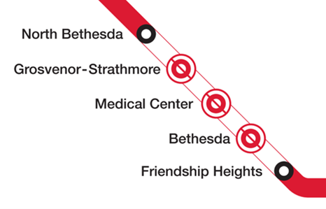 Red Line Construction to Temporarily Close Three Metro Stations This Summer 