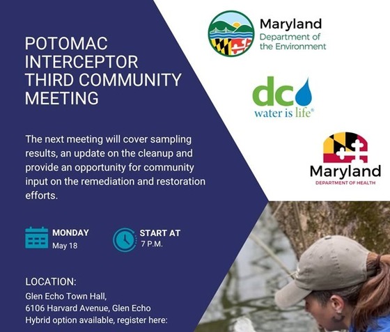Third Montgomery County Community Meeting Focused on Potomac Interceptor