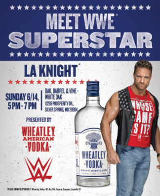 Professional Wrestling Star LA Knight Coming to Silver Spring Meet-and-Greet Event, Sunday, June 14  