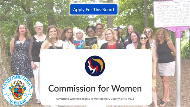 Montgomery County’s Commission for Women Seeking Applicants  