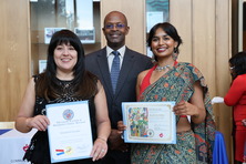 Timothy with Elizabeth E and Akanksha S